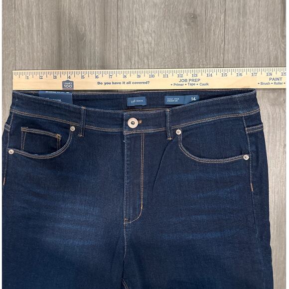 J.Jill Denim High Rise Standard Jean Size 14P - Picture 2 of 9